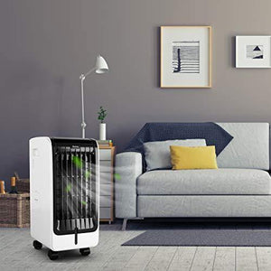 Portable Evaporative Air Cooler with Fan & Humidifier Bladeless Quiet. - Kayboxtore