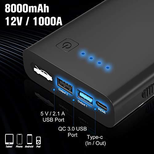 UpBright 5V USB Type-C AC/DC Adapter Compatible with Imazing IM39 IM-39  Portable Car Jump Starter Bank 4000A Peak 26800mAH 12V Auto Battery Booster