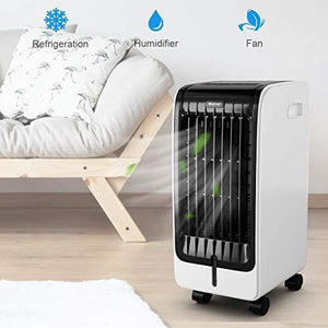 Portable Evaporative Air Cooler with Fan & Humidifier Bladeless Quiet. - Kayboxtore