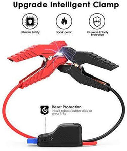 18000mAh 12V Portable Car Jump Starter with Smart Jumper Cables, Auto Battery Booster Power Pack. - Kayboxtore