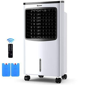 Portable Evaporative Air Cooler with Fan & Humidifier Bladeless Quiet. - Kayboxtore