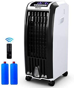 Portable Evaporative Air Cooler with Fan & Humidifier Bladeless Quiet. - Kayboxtore