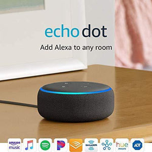 Echo Dot (3rd Gen) - Smart speaker with Alexa - Charcoal - Kayboxtore