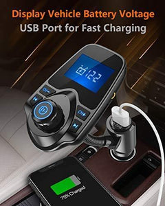 Bluetooth Car FM Transmitter Audio Adapter Receiver - Kayboxtore