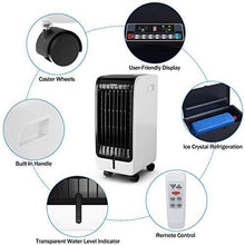 Load image into Gallery viewer, Portable Evaporative Air Cooler with Fan &amp; Humidifier Bladeless Quiet. - Kayboxtore