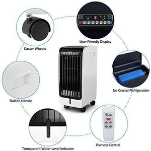 Portable Evaporative Air Cooler with Fan & Humidifier Bladeless Quiet. - Kayboxtore