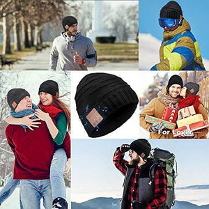 Knit Bluetooth Beanie Winter Music Hat Headphones. - Kayboxtore