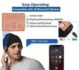 Knit Bluetooth Beanie Winter Music Hat Headphones. - Kayboxtore