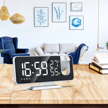 Load image into Gallery viewer, LED Mirror Alarm Clock